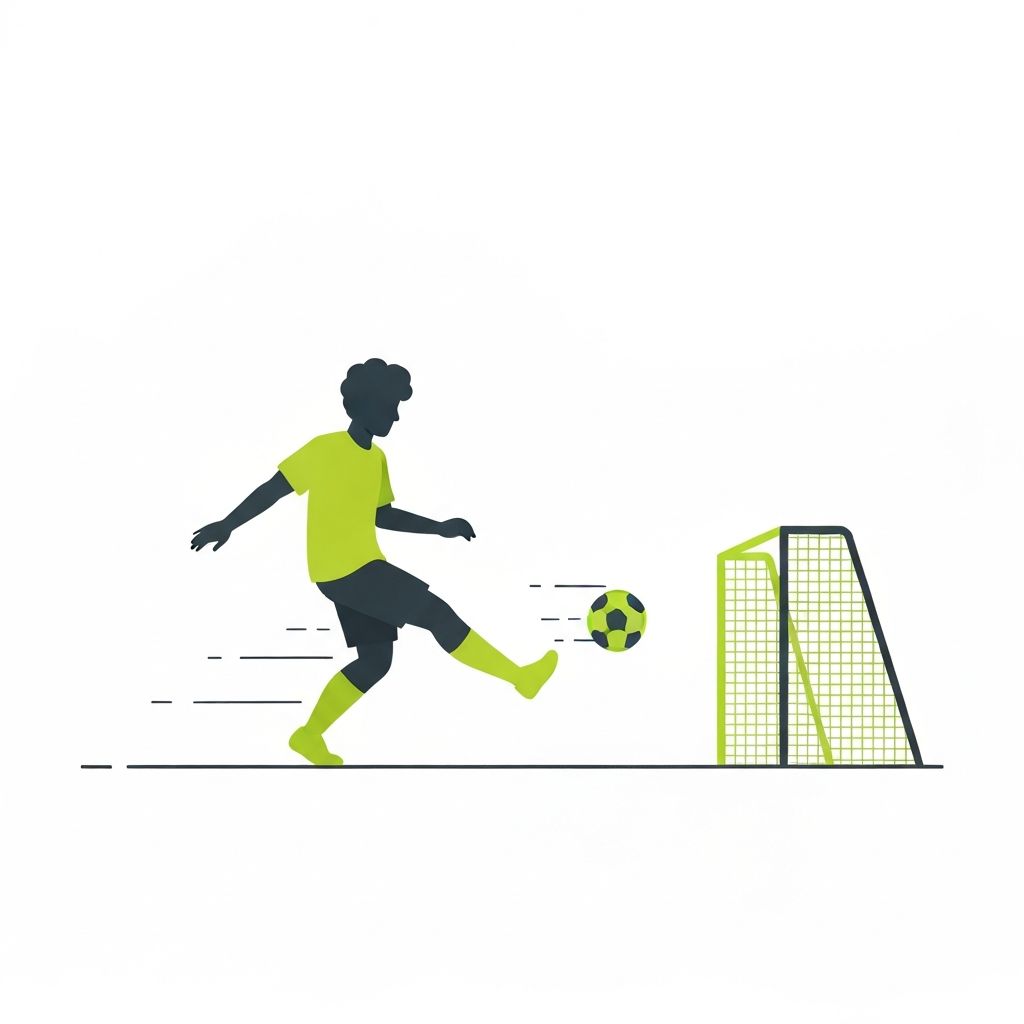 シュートを蹴る